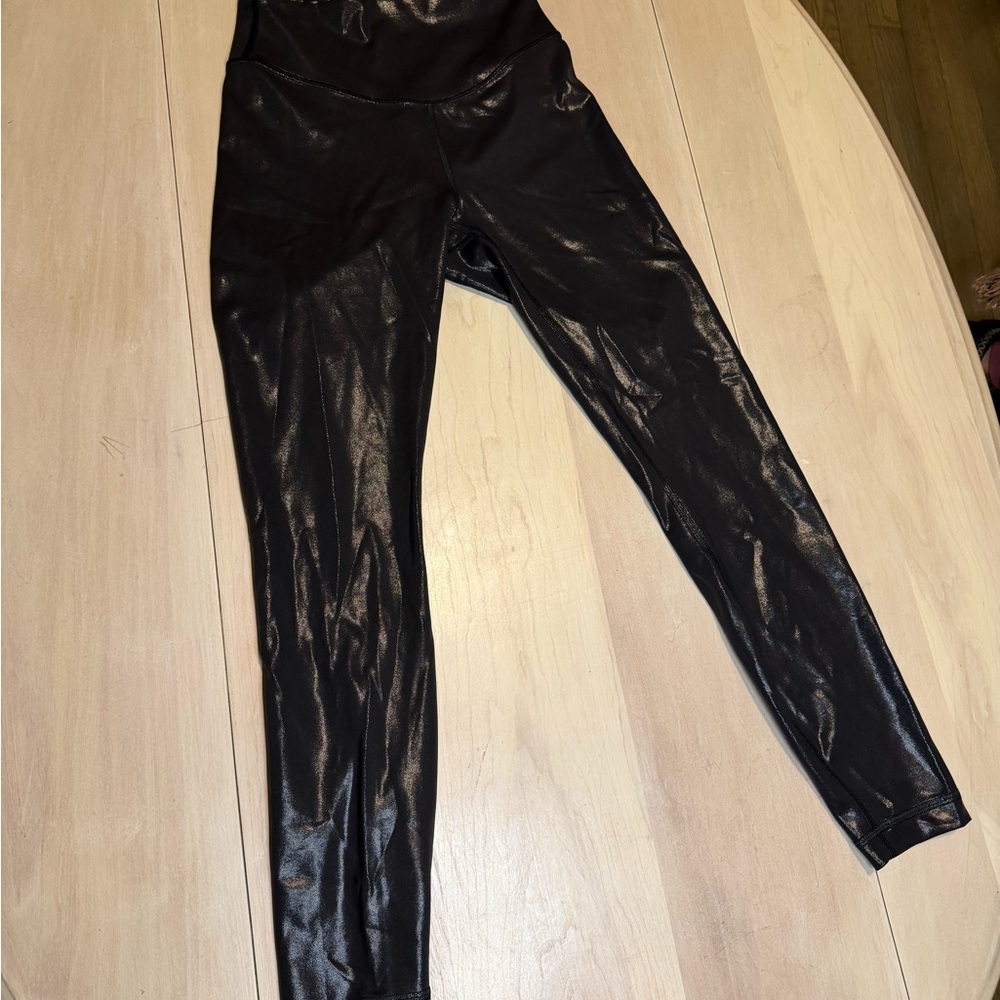 lululemon athletica Shiny Black Leggings